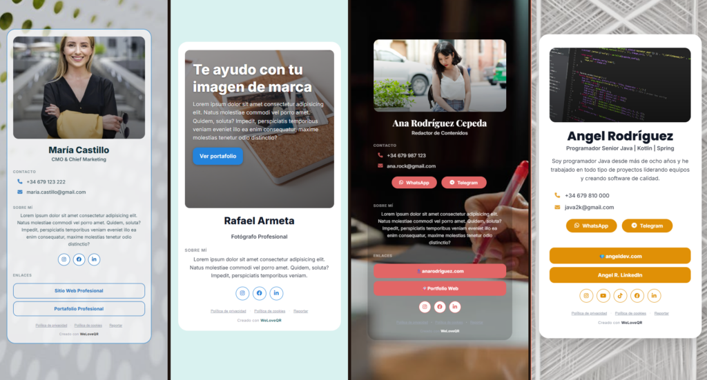 Digital Card - WeLove QR | Generador de Códigos QR